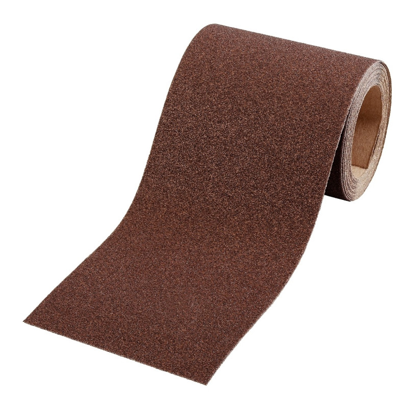 Rouleau abrasif en oxyde d'aluminium pour bois et métal G180 115 mm x 5 m