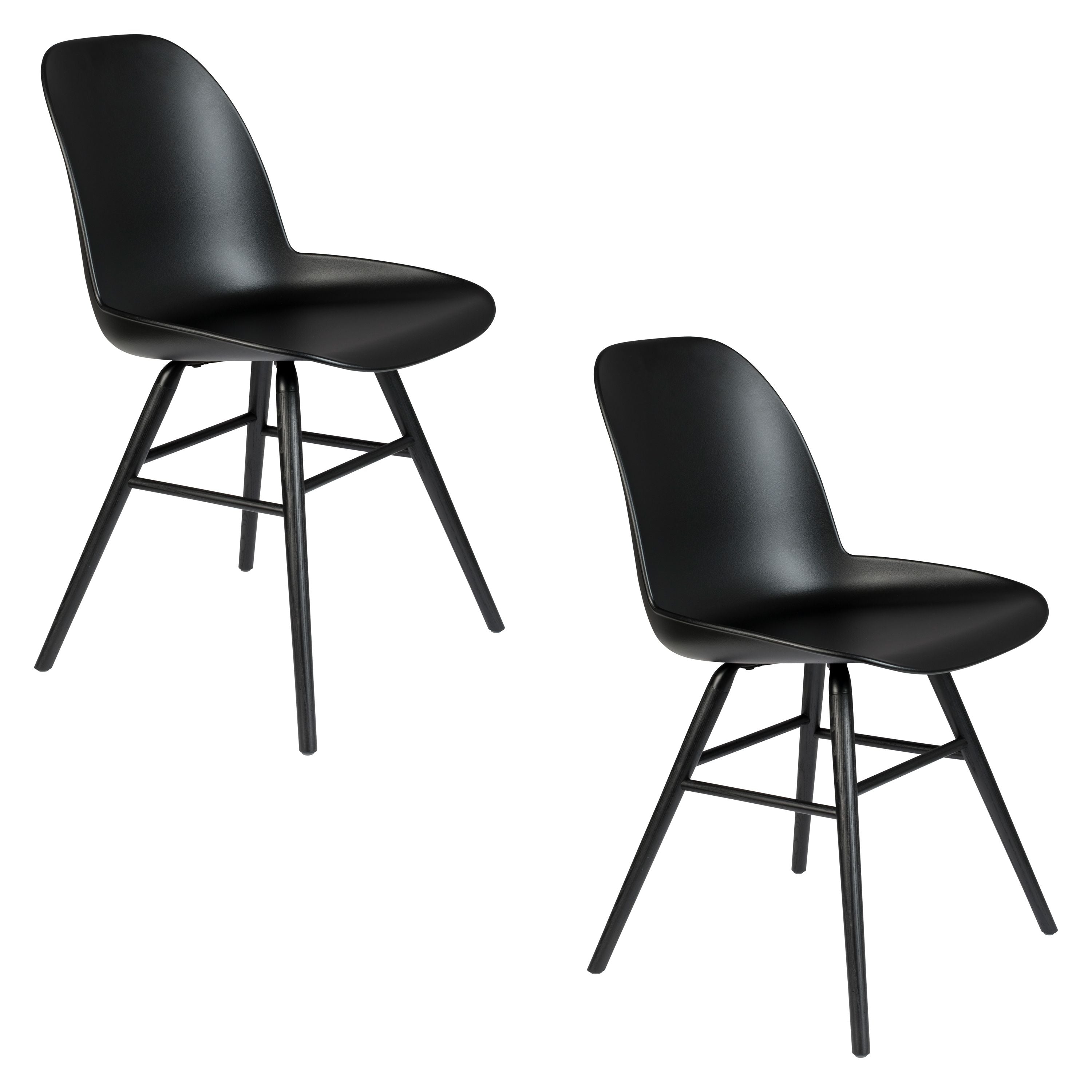 Zuiver Albert Kuip Eetkamerstoelen Zwart - Set van 2