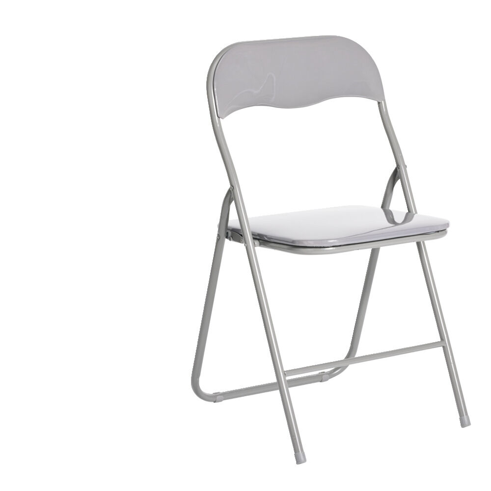 Chaise pliante Tracy métal gris foncé L49xP49xH79cm