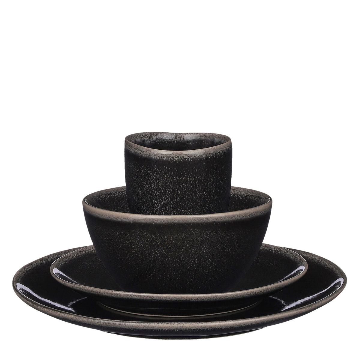 Mica Decorations Tabo Serviesset 4 Persoons - Zwart