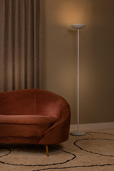 Lampadaire ZENITH en métal avec LED intégré - Blanc - Lucide