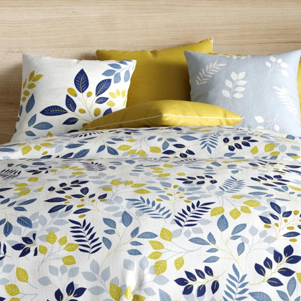 - Parure de lit 2 places coton à motifs 220x240 cm