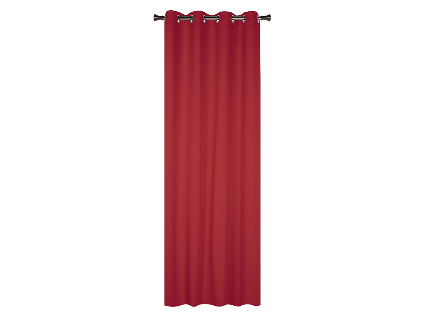 Zasłona Blackout przelotki 140x250 cm czerwona