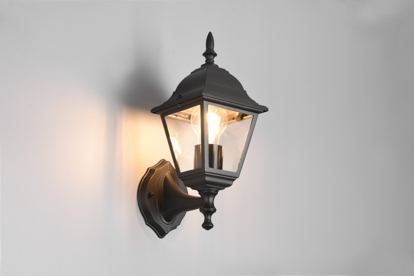 Kinkiet zewnętrznyczarny LIVENZA 1xE27x60W IP44 Trio