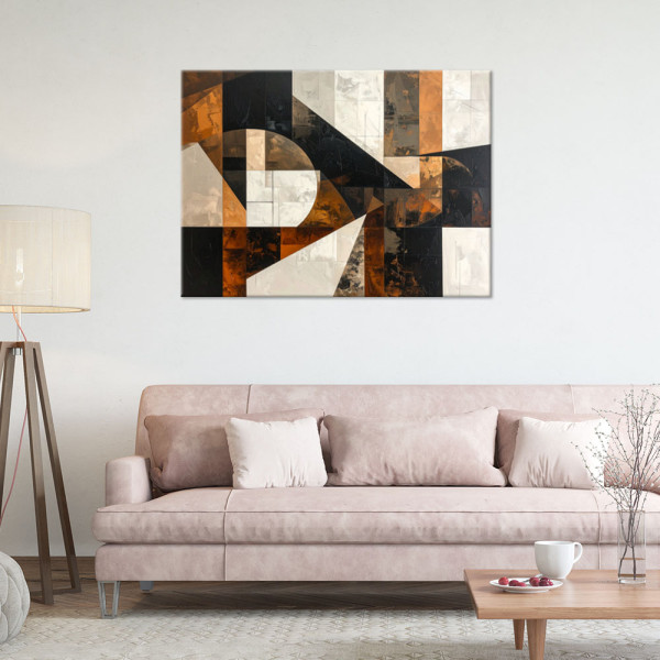 Obraz do salonu sypialni biura loftu, Geometryczna abstrakcja 30x20