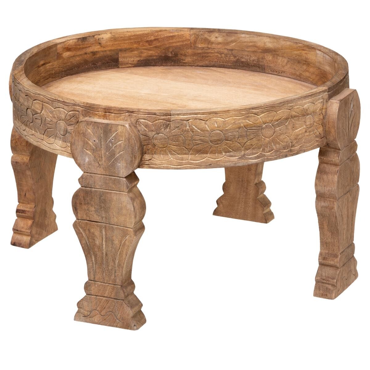 Side table "Gypsy" Mango wood, D.51 cm