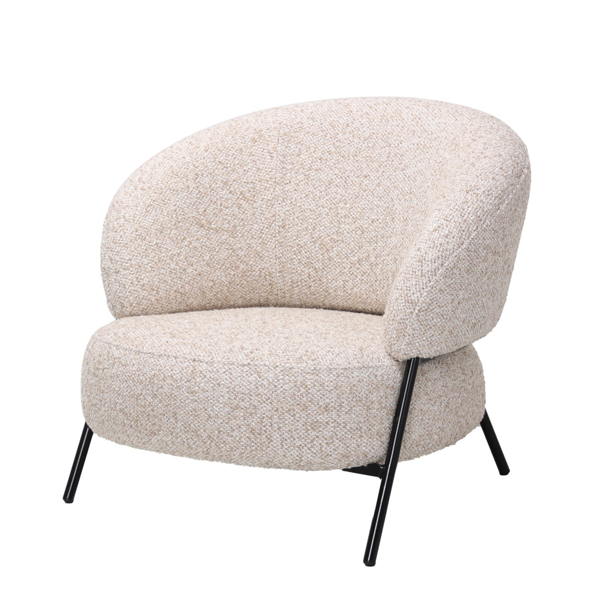 DÉJA Living Fauteuil Kumla - Beige Stof - 85x85x70cm