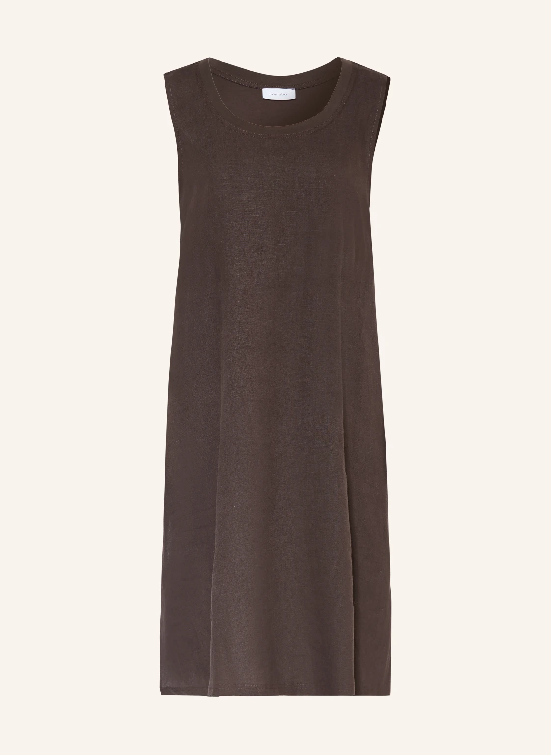 darling harbour Kleid im Materialmix mit Leinen