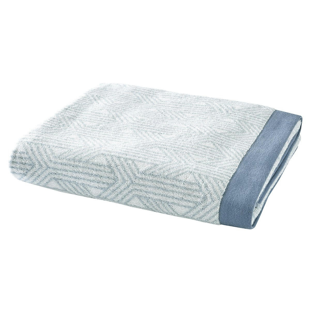 NOUAGE - Drap de bain coton bleu clair 100x150 cm