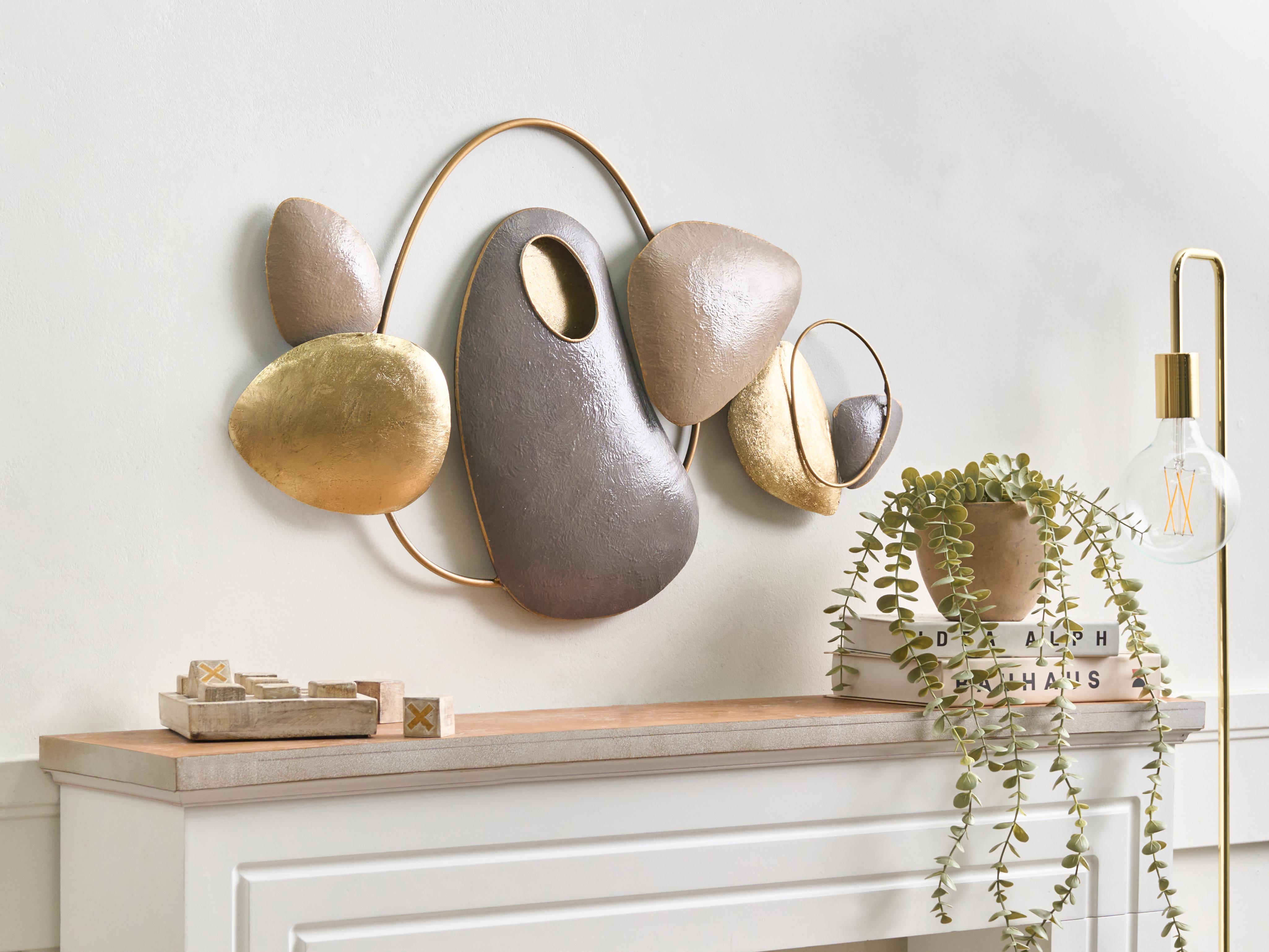 Wall Decor CLANE Metal 46 cm Gold