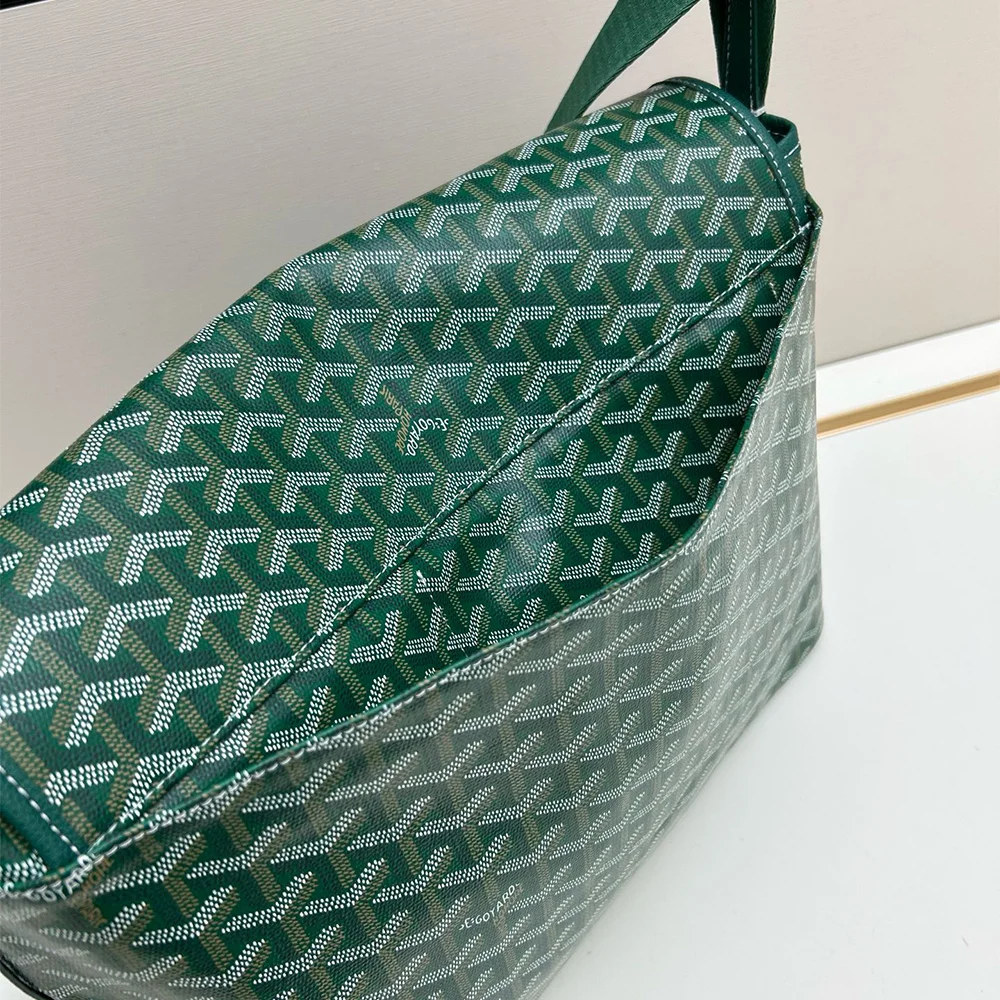 Goyardine Capetien Messenger Bag Green