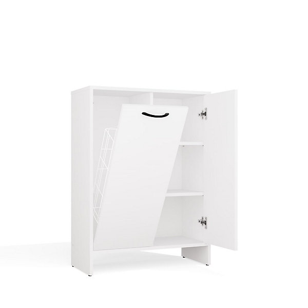 Meuble de salle de bain, blanc, 66 x 90 x 30 cm