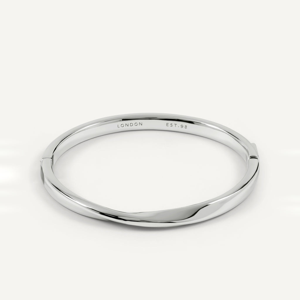 The Belsize - Silver Twist Bangle