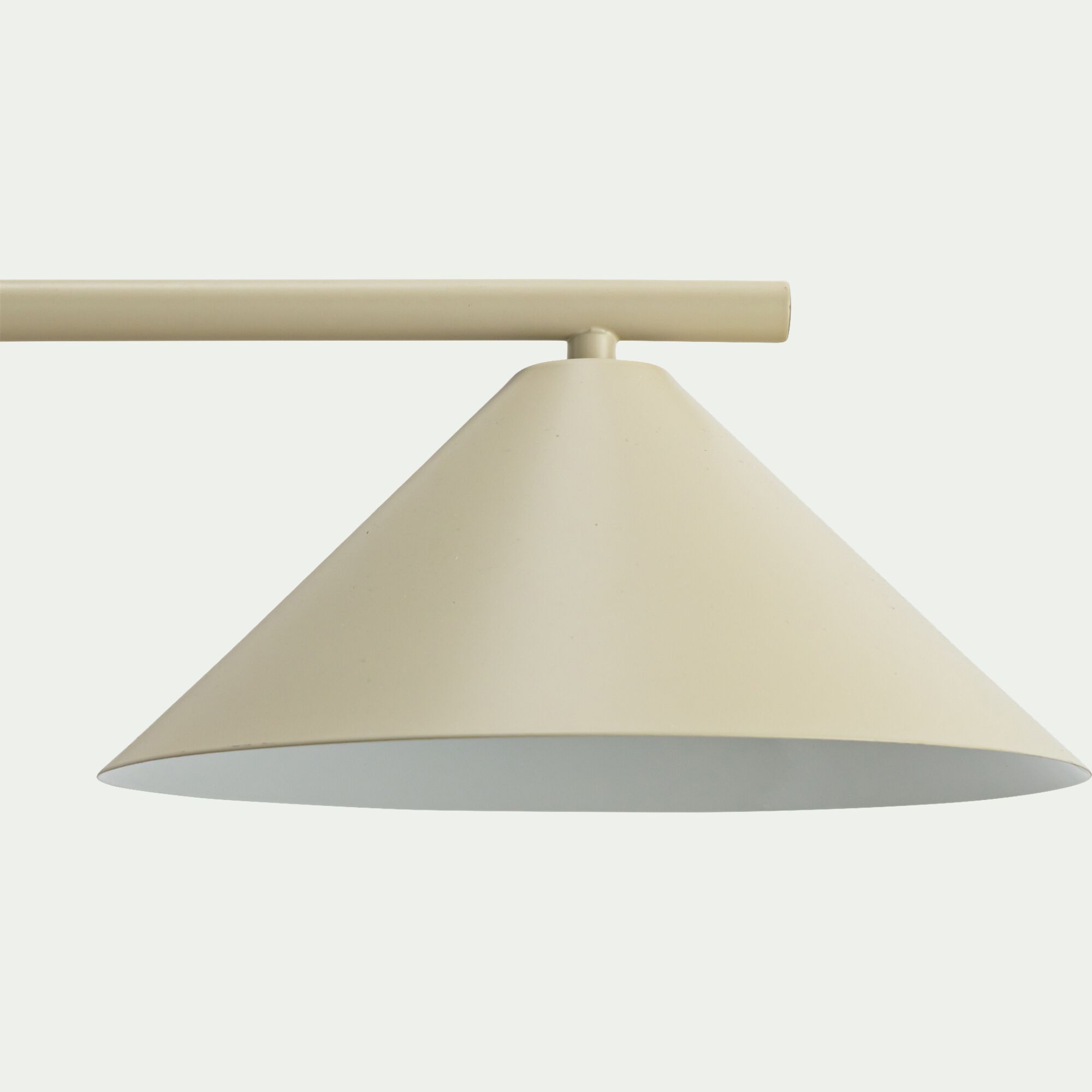 RAVENNE - Suspension électrifiée en fer 3 ampoules - beige sable