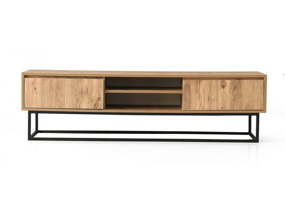 ZORIA - ZORIA - Meuble TV 180 cm deux niches