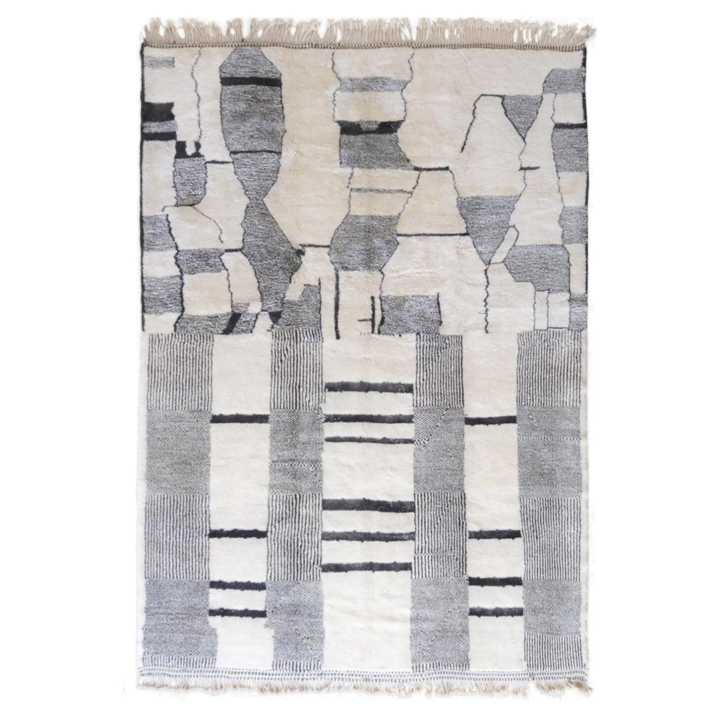 AFK Living vloerkleed Berber - handgemaakt - Wol - 80 cm x 240 cm