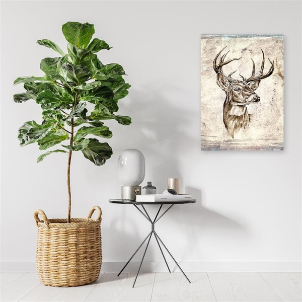 Feeby Obraz na płótnie Jeleń szkic 1-częściowy 40x60