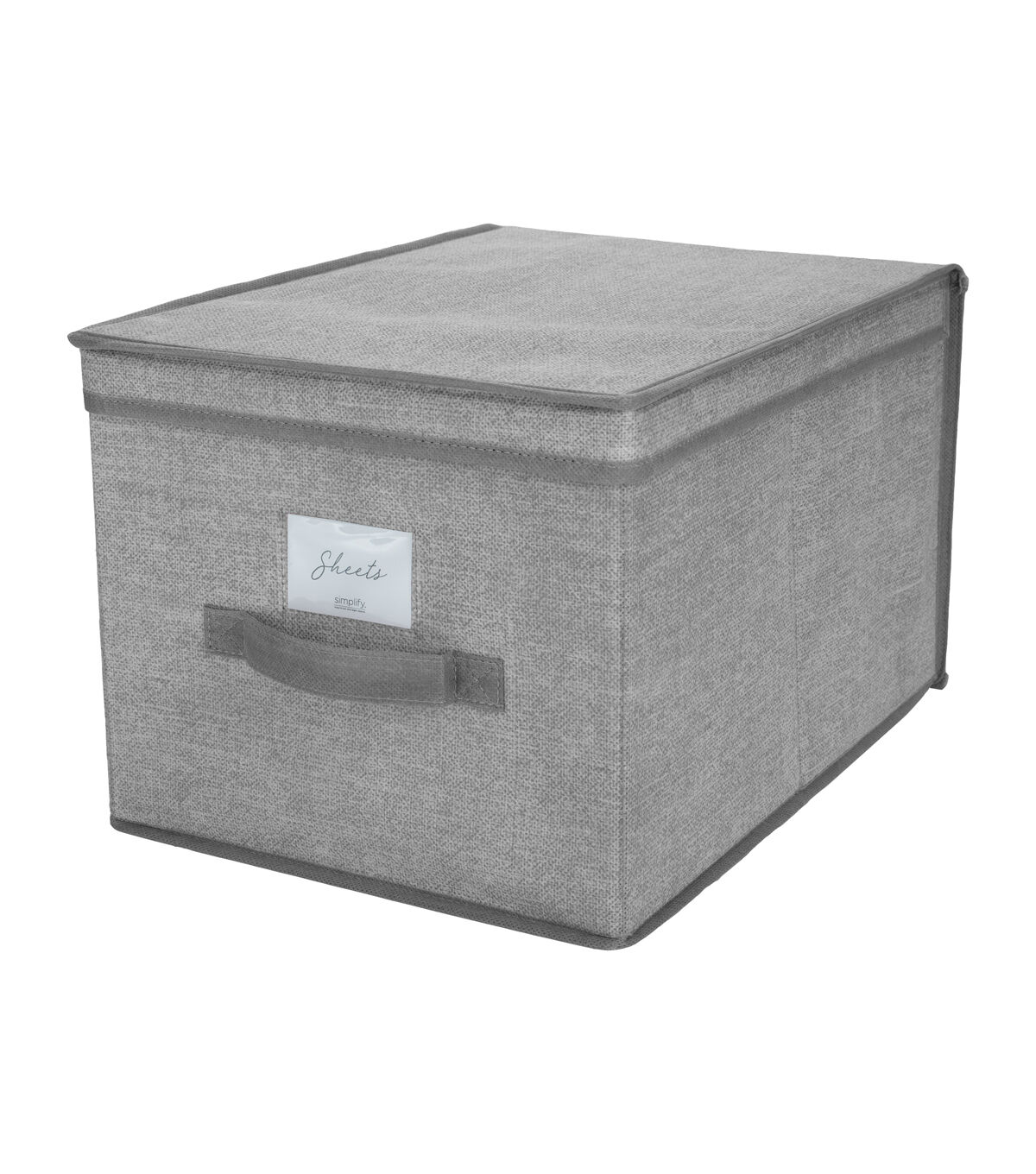Simplify 12 x 16 Heather Gray Storage Box