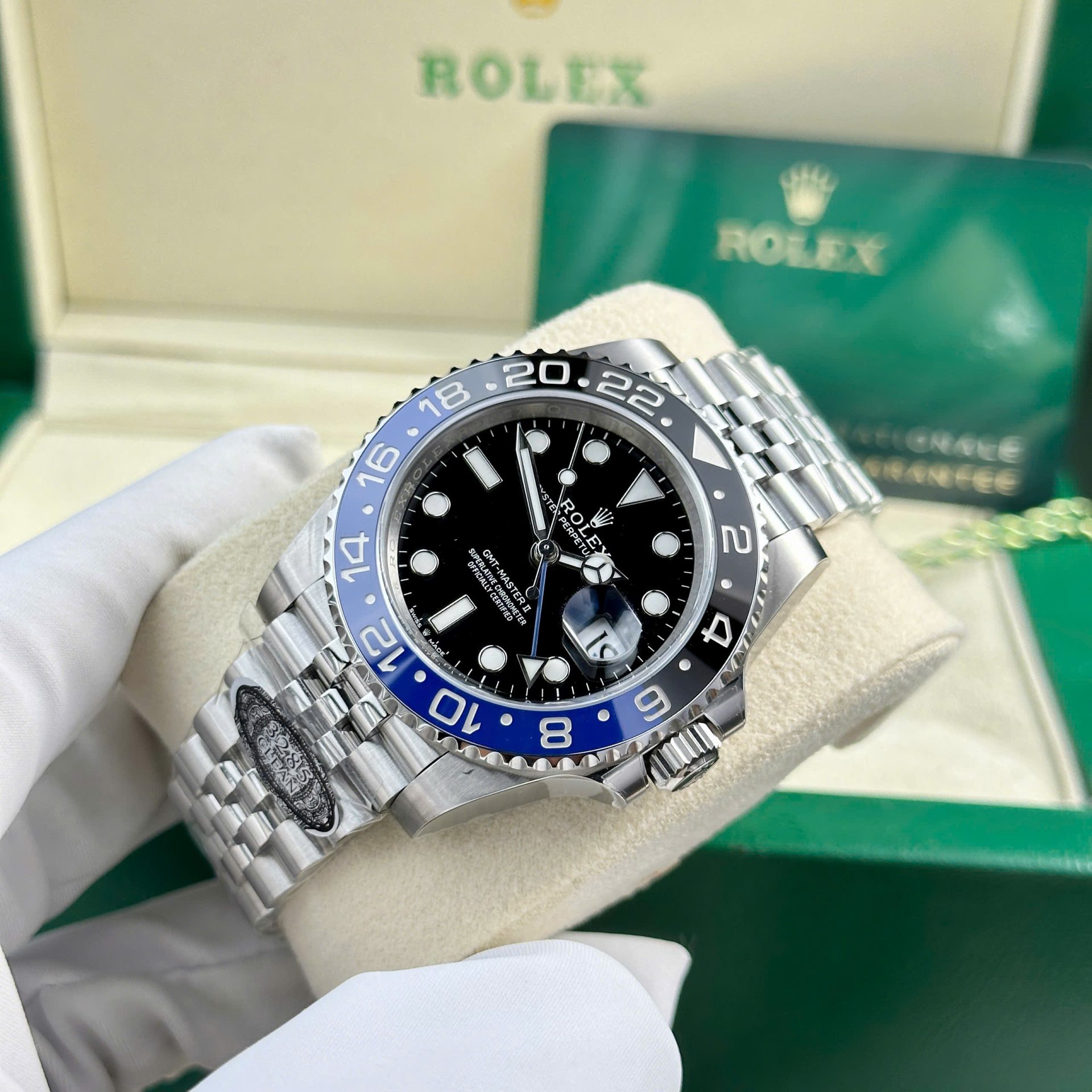Rolex GMT-Master II 126710BLNR Batgirl 904L Steel Black Dial 40mm Jub Super Clone