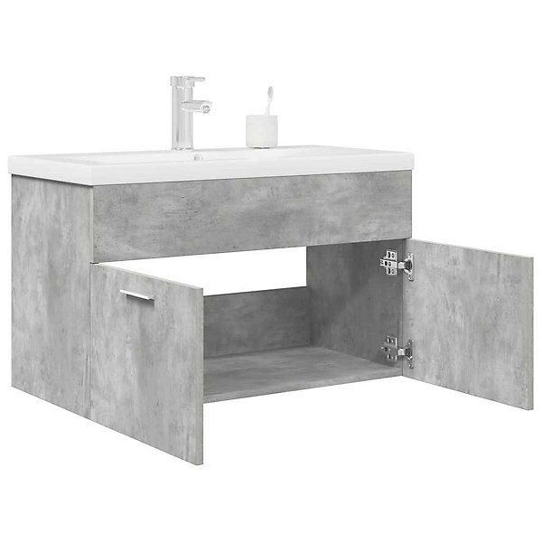 Armoire lavabo de salle de bain avec bassin intégré et robinet vidaXL