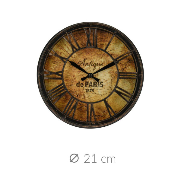 Zegar ścienny z rzymskimi cyframi, Ø 21 cm