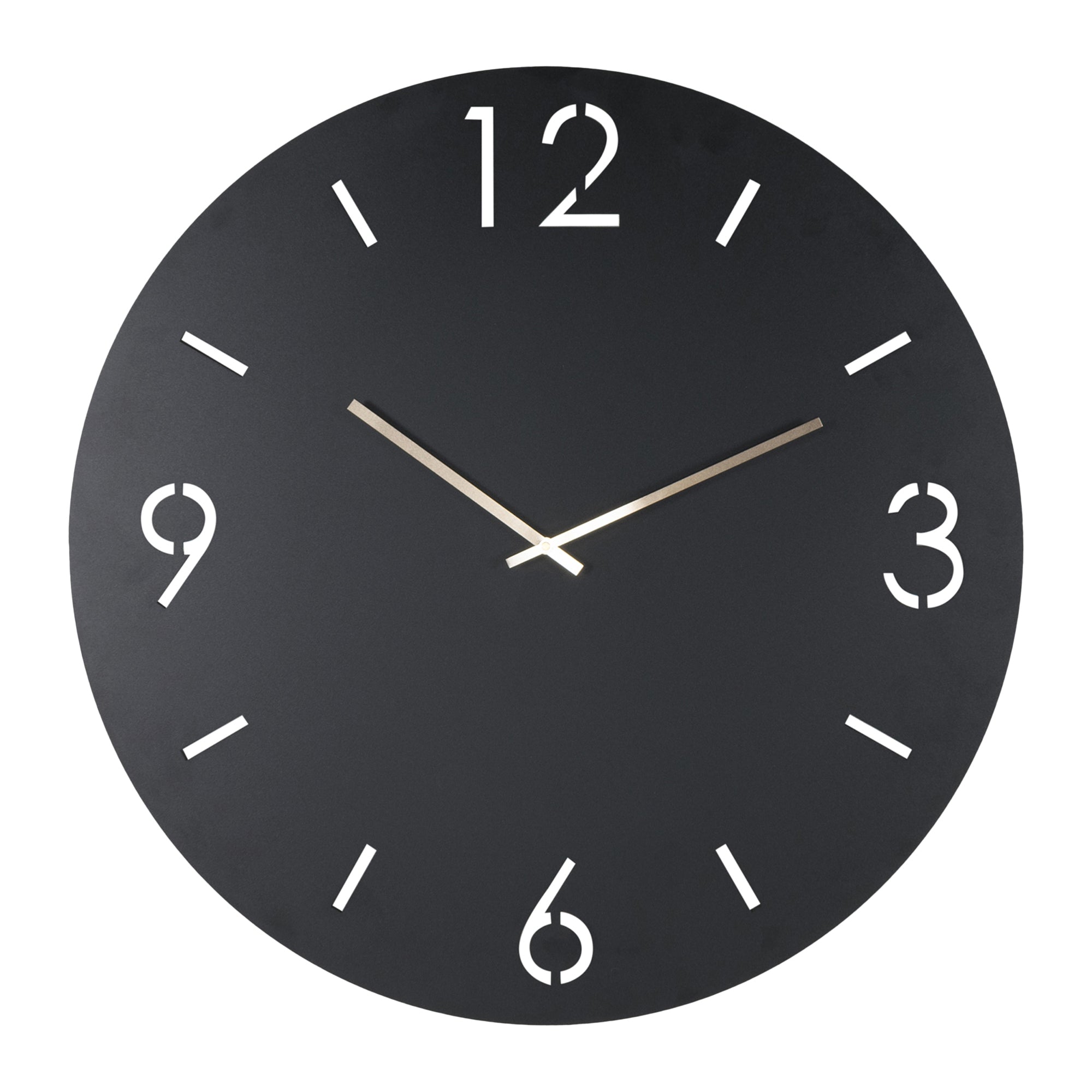 Spinder Design Time Wandklok Ø 60 cm - Zwart