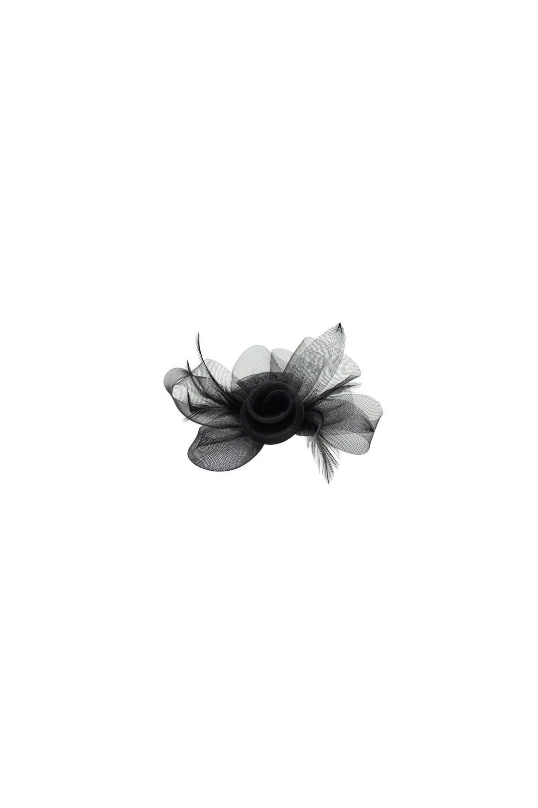 SVNX Folded Bow Fascinator with Tipped Feathers