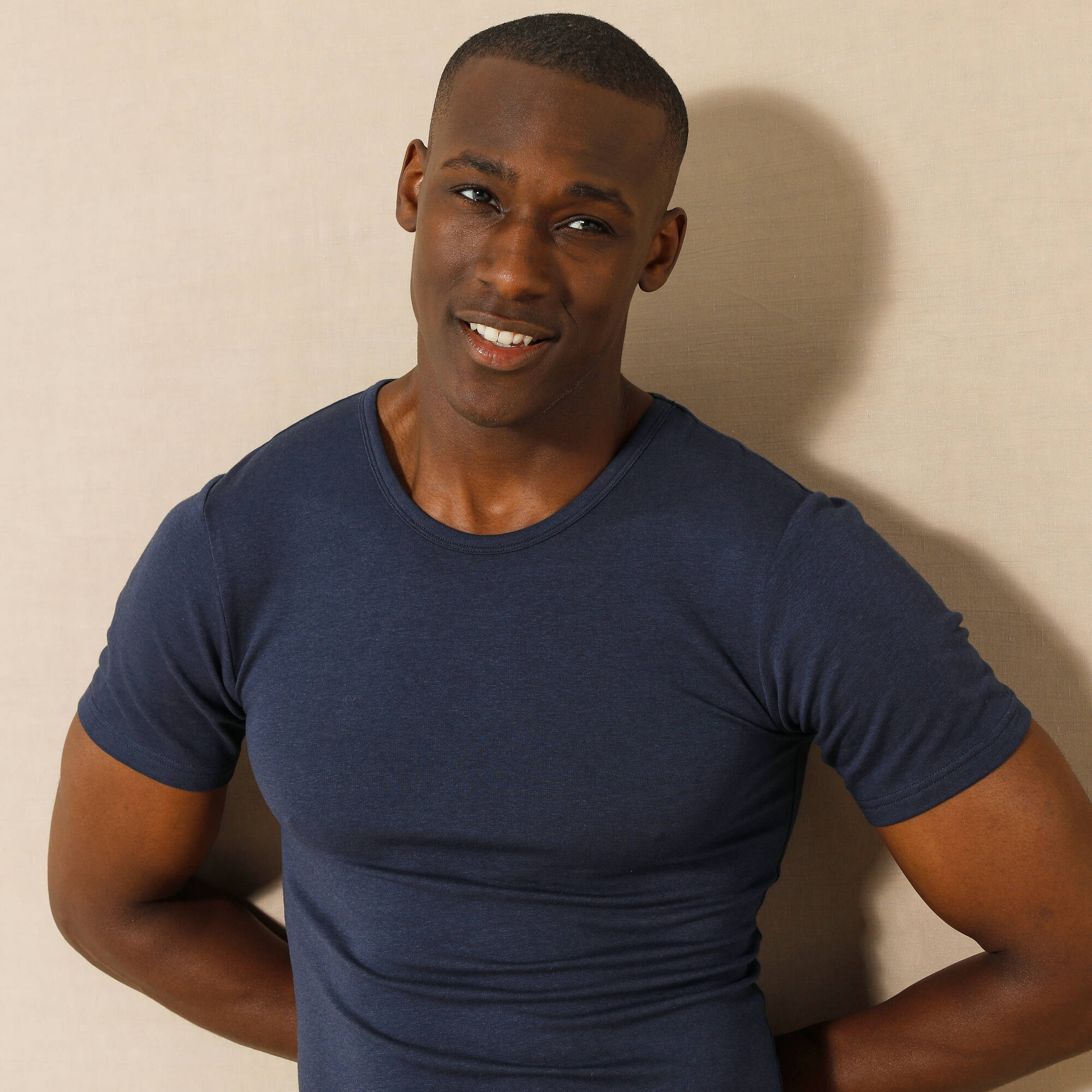T-shirt sous-v&ecirc;tement homme col rond manches courte chaleur modérée - lot de 2