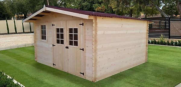 ABRI DE JARDIN CAPRI 4X4M EPAISSEUR 28MM