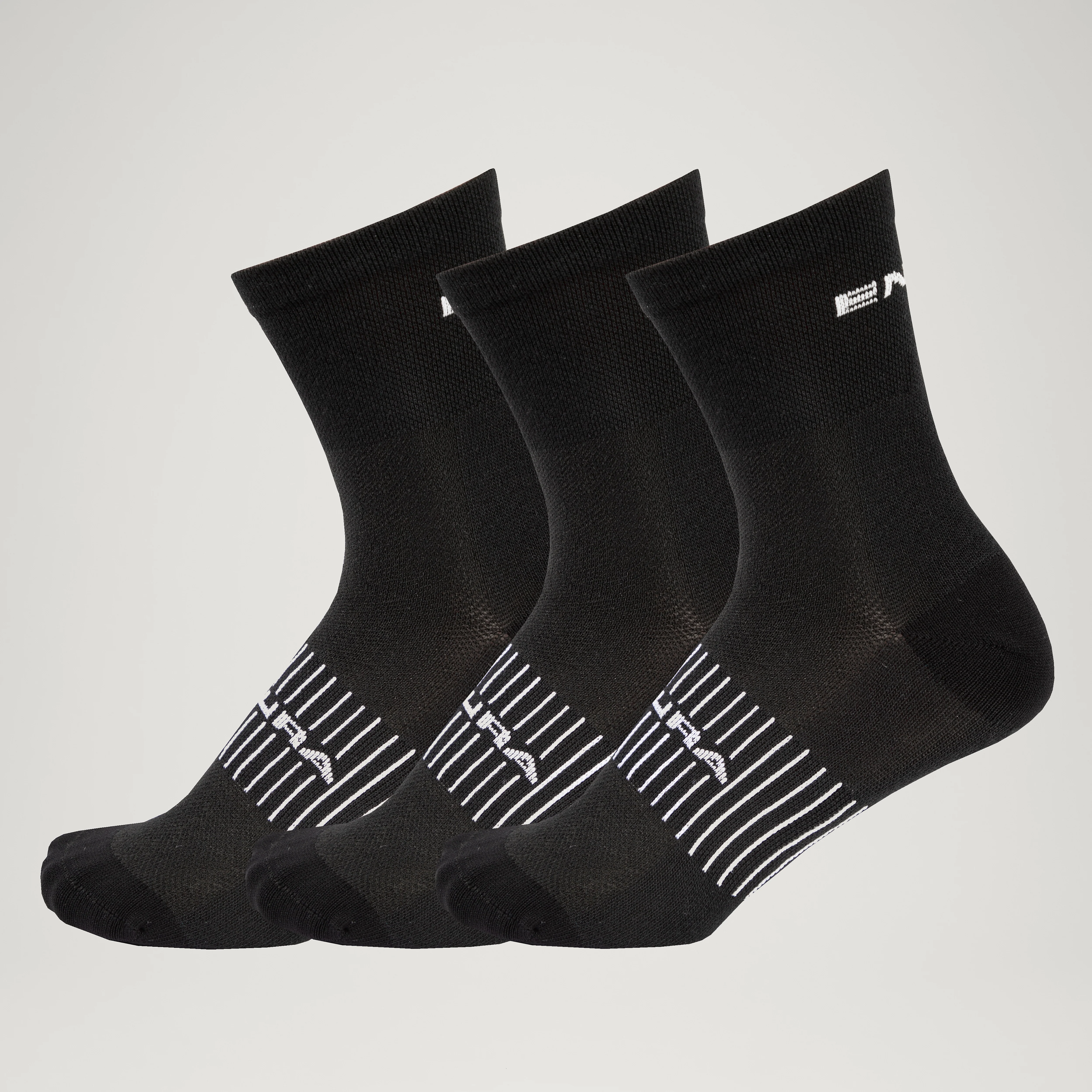 Coolmax® Race 3-Pack Socks - Black