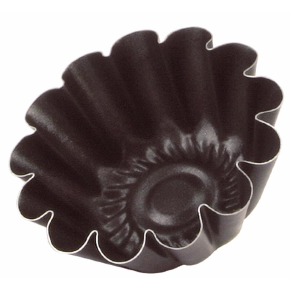 Conjunto de 4 formas caneladas para queques 9cm