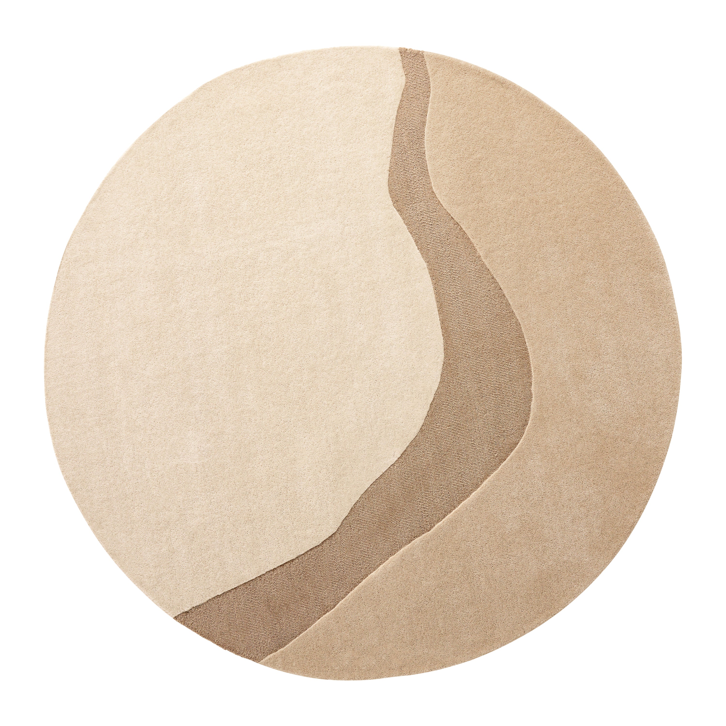 Acsento Figari Vloerkleed Ø 200 cm - Linen