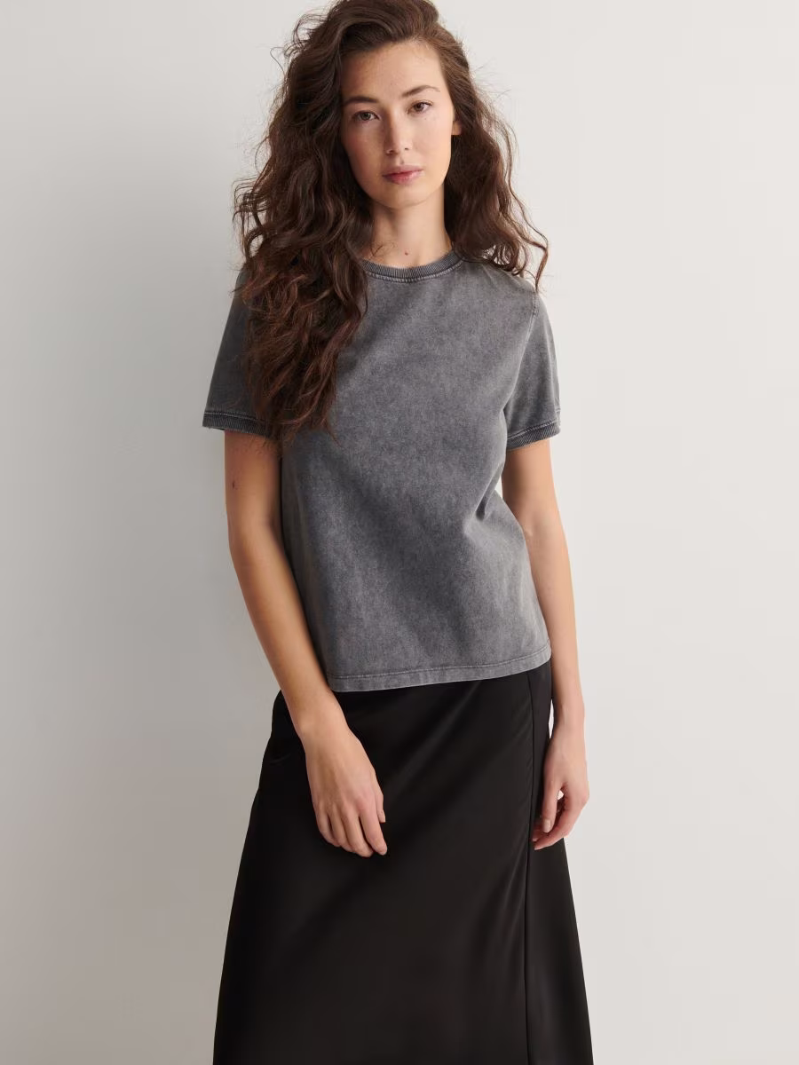 T-Shirt With Wash Effect