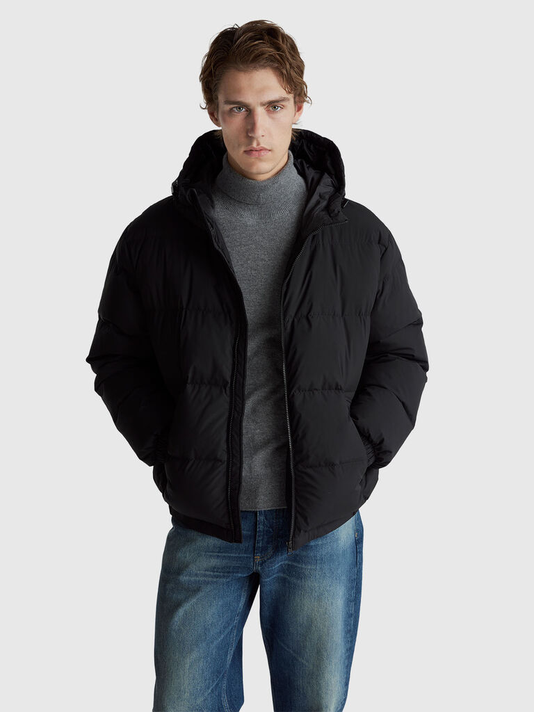Real recycled down padded jacket
