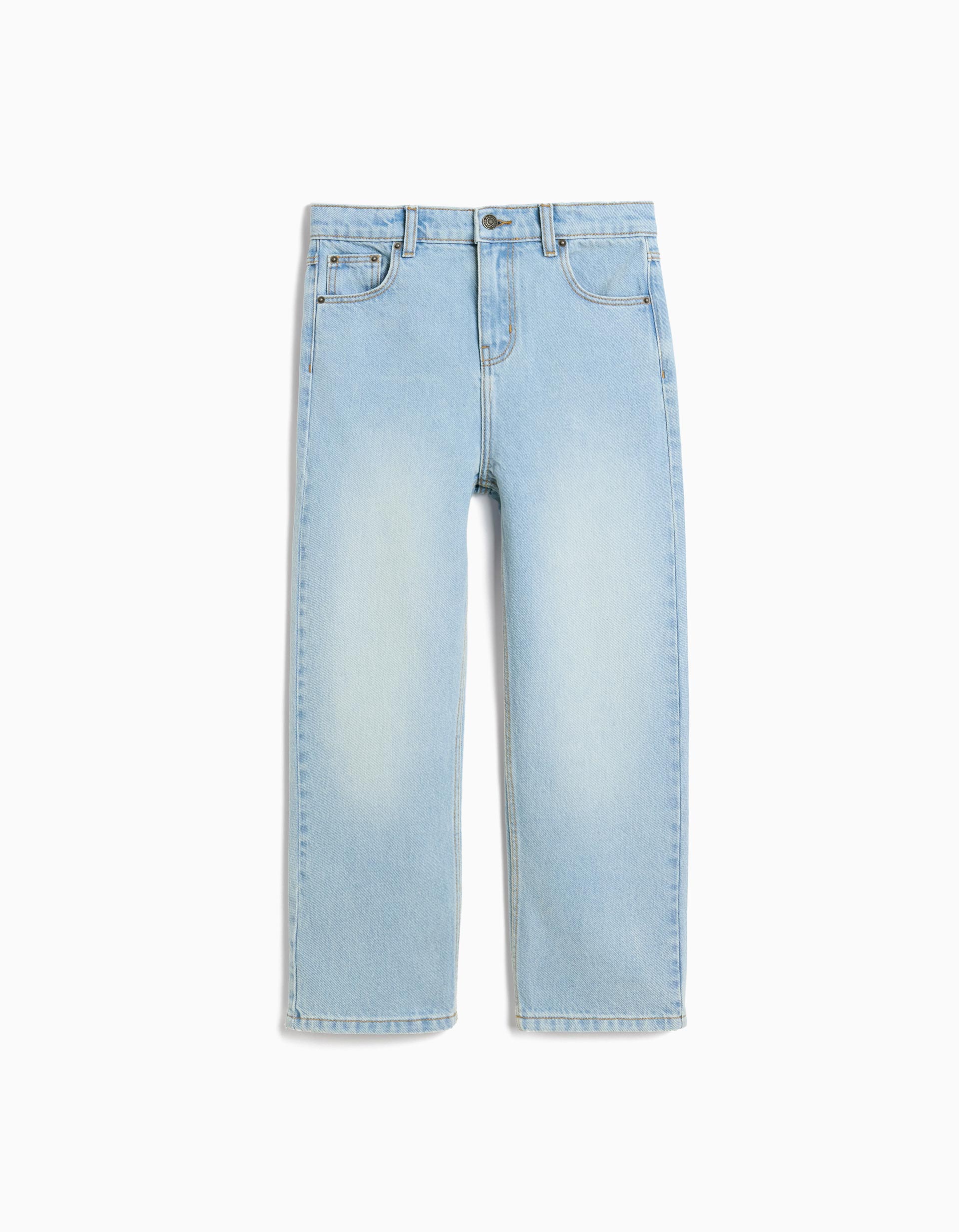 Calças de Ganga 'Regular Fit', Menino, Azul Claro