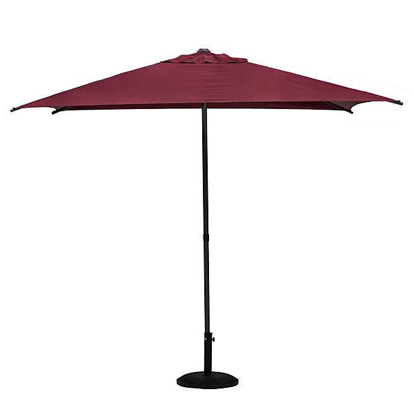 Parasol droit carré Soya Bordeaux - Hespéride