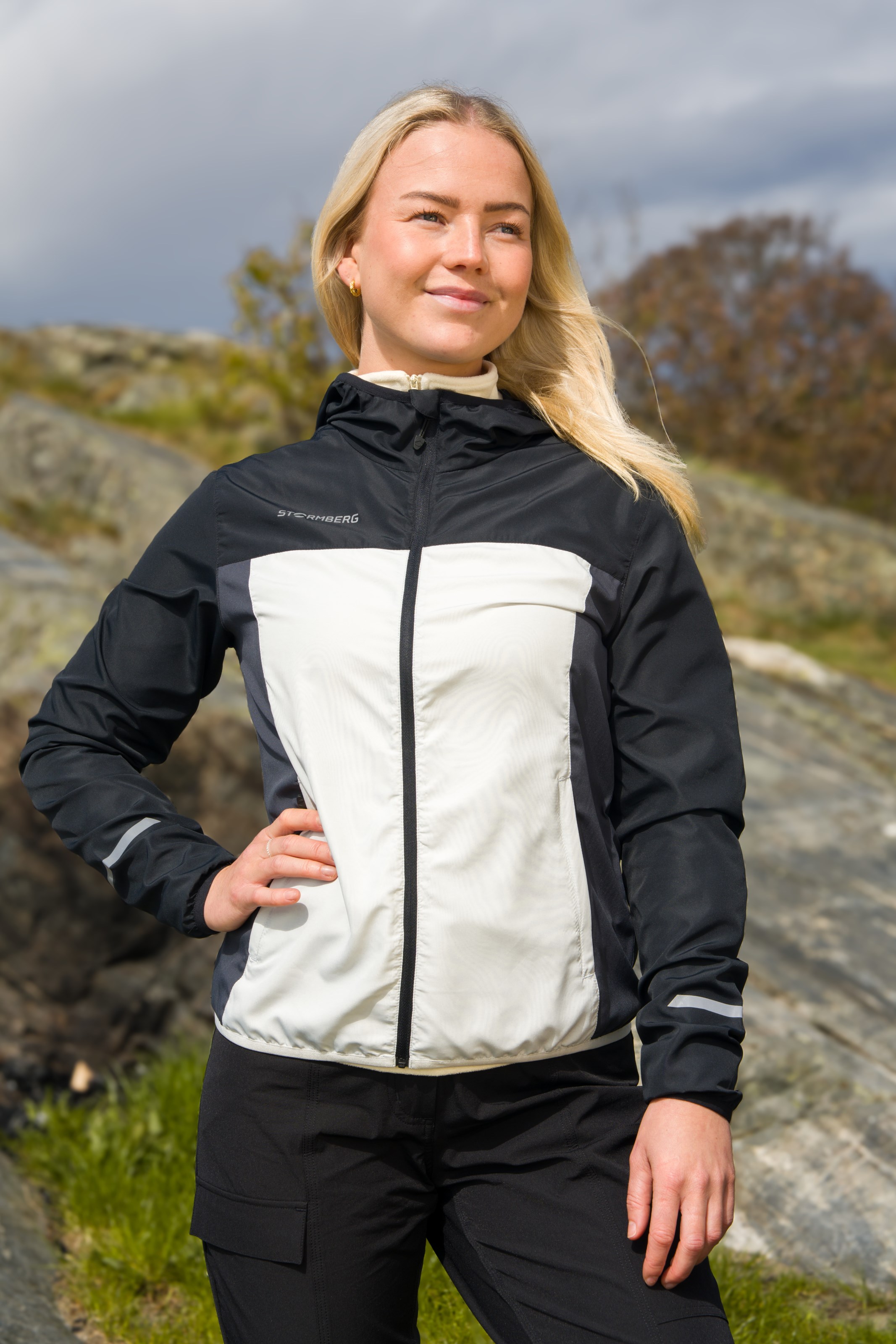 Vindestad packable vindjakke