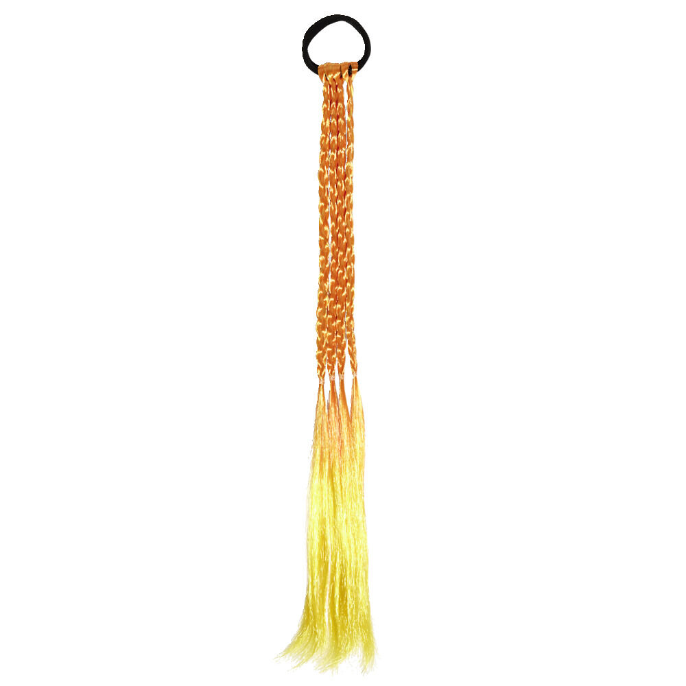 Extension élastique à cheveux avec tresses en nylon L41cm - 3 modèles