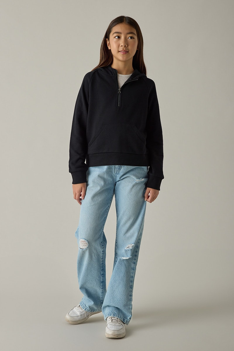 Hello Franki Zip Up Pullover for girls