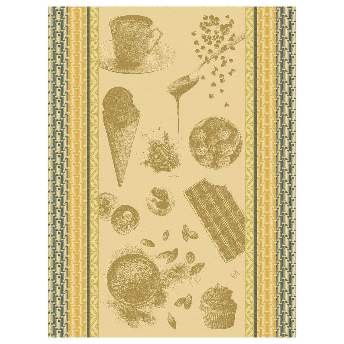CHOCOLATS - RECETTES - Torchon en coton dulcey 60 x 80