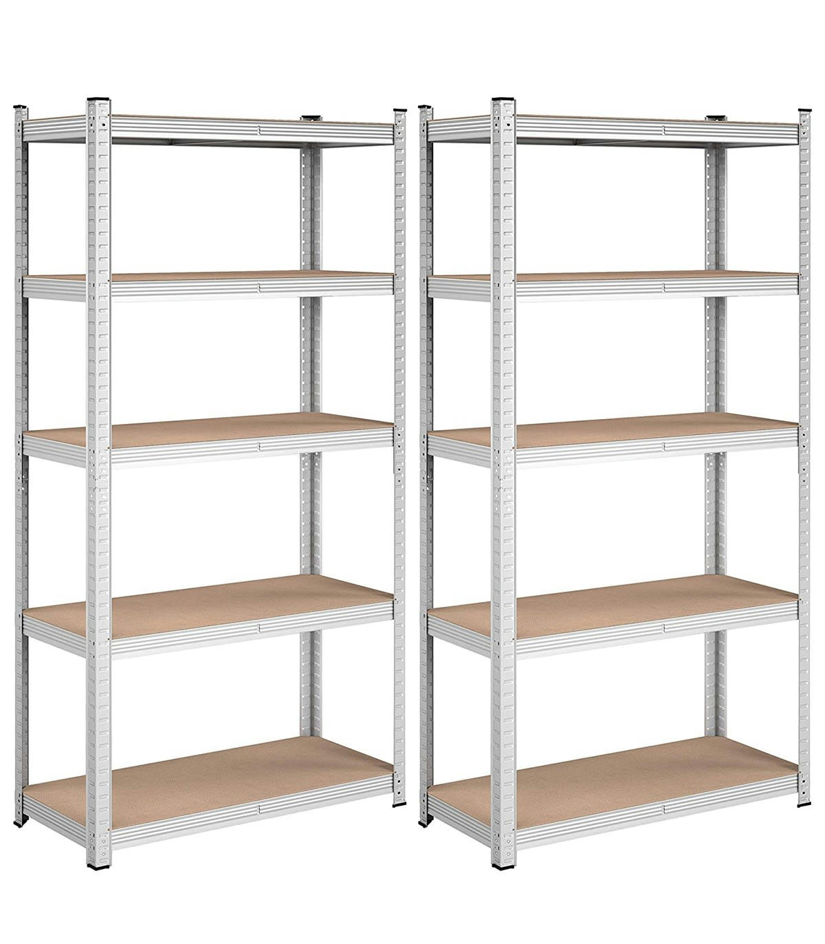 - Lot de deux étagères 5 niveaux - H180 cm