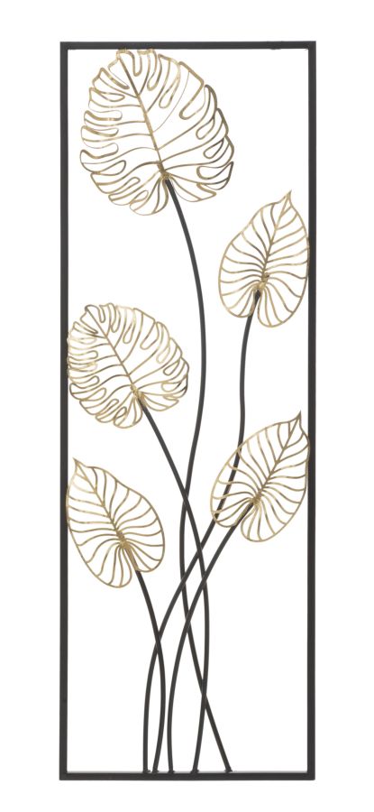 3D decoratief paneel in veelkleurig metaal 31x2,5x90 cm