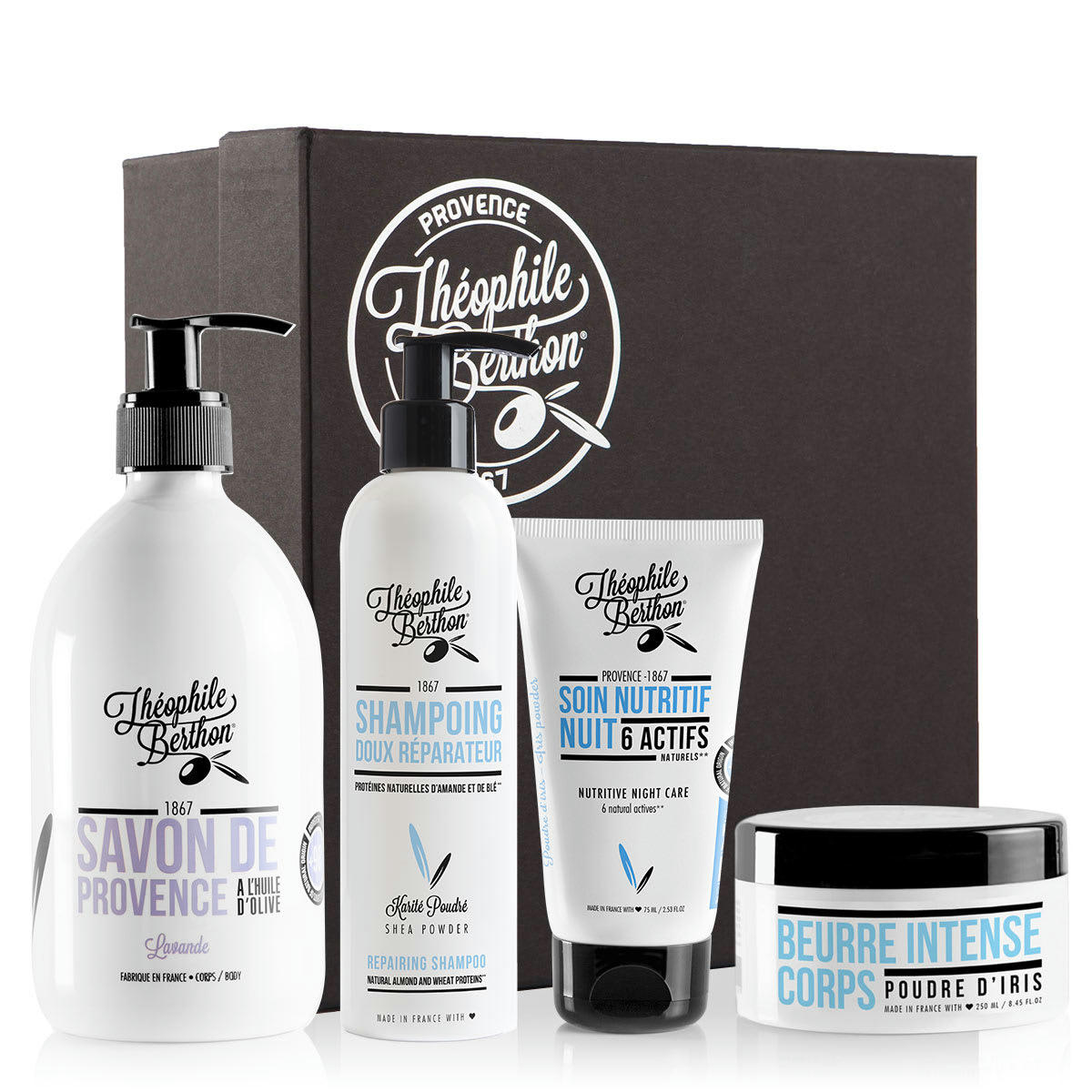 COCOON - Coffret 4 soins corps cheveux et visage peau sèche