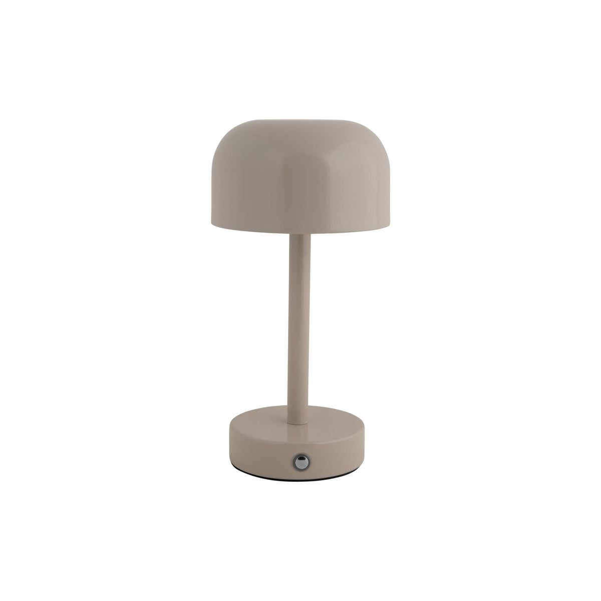 Leitmotiv tafellamp James LED - grijs - 12.5x12.5x24.5cm - Paddenstoellamp