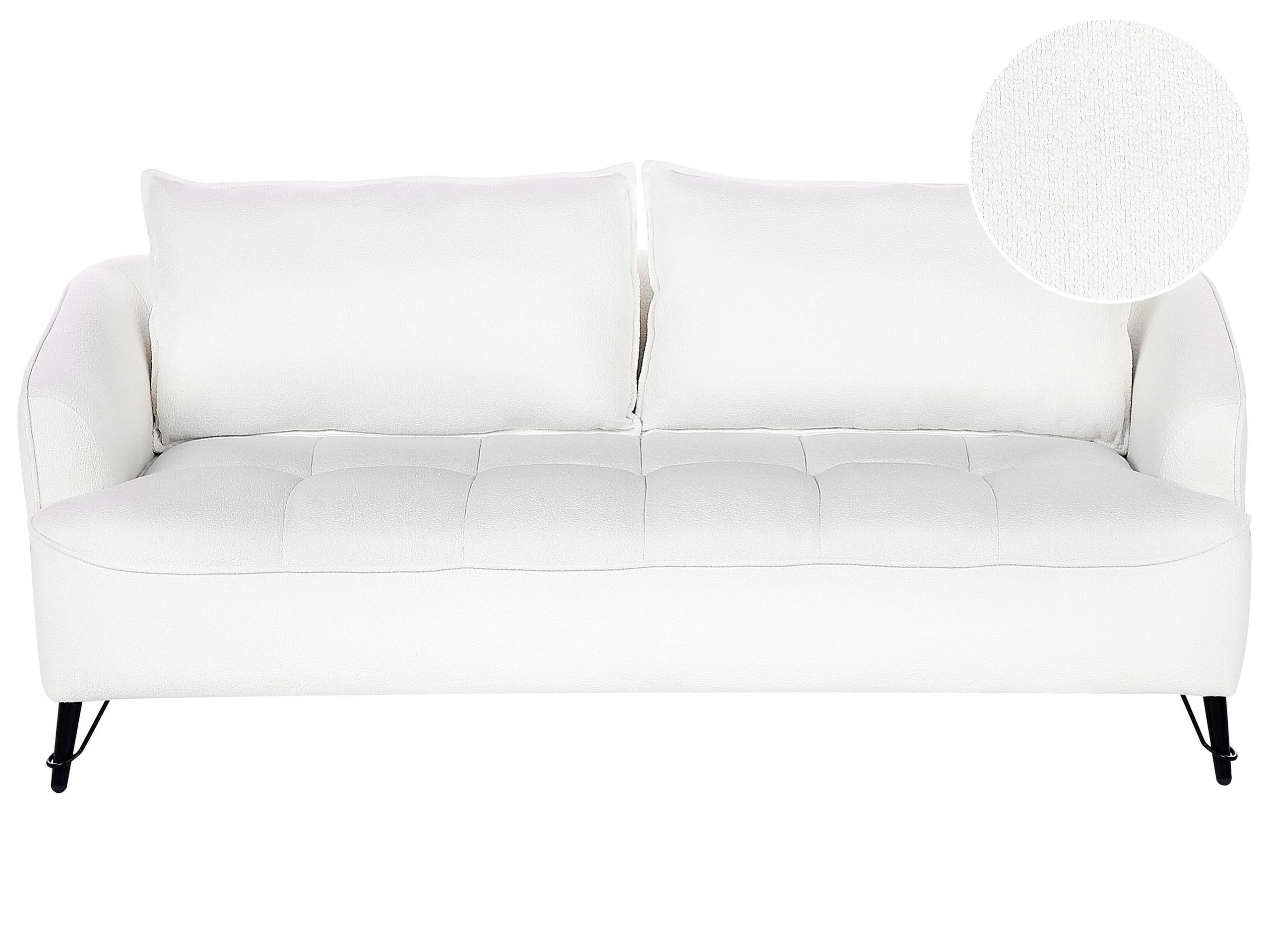 Sofa kanapa 3 osobowa boucle biała