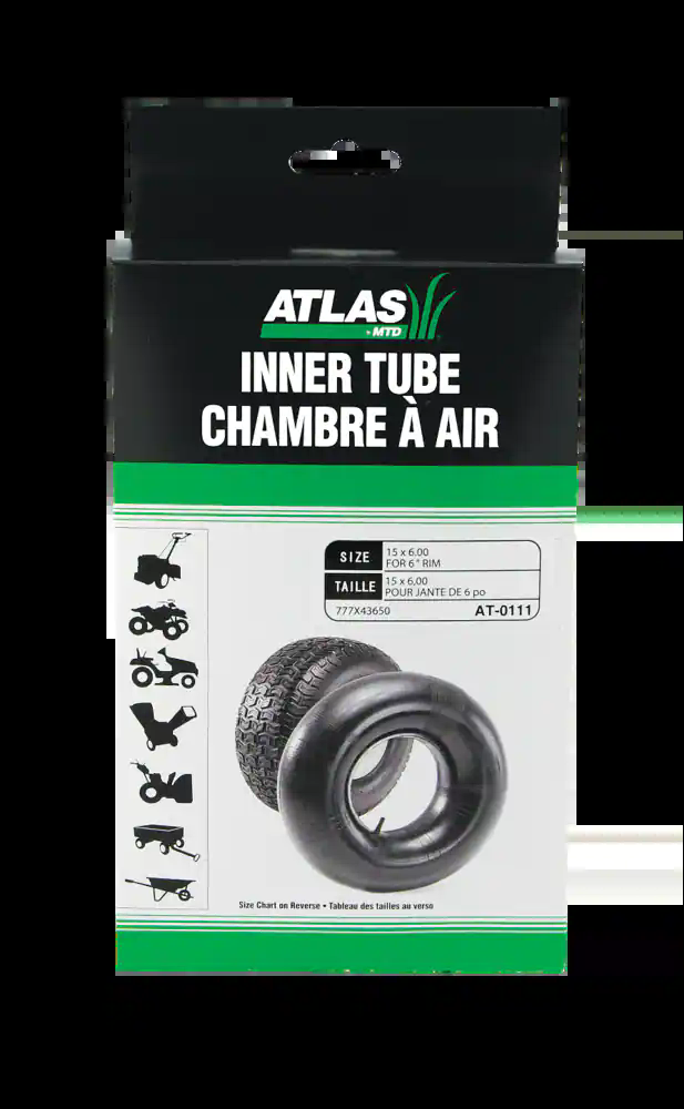 Atlas Lawn Tractor/Outdoor RePlacement Tire Inner Tube, 15 x 6-in