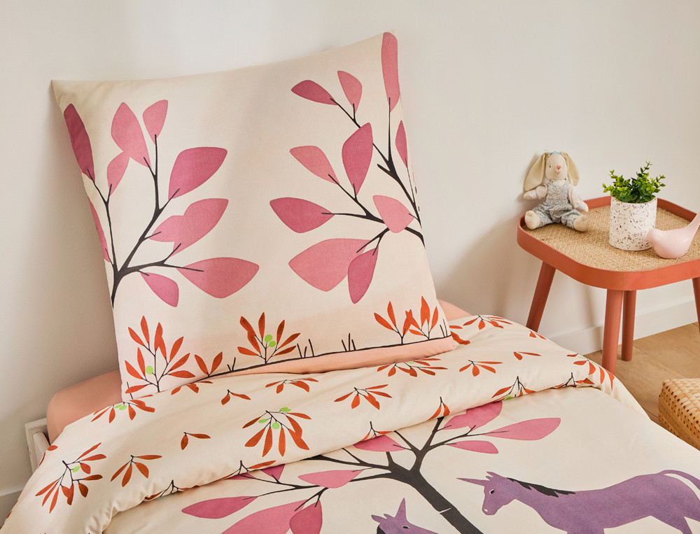 Taie d'oreiller enfantRêve de licornes