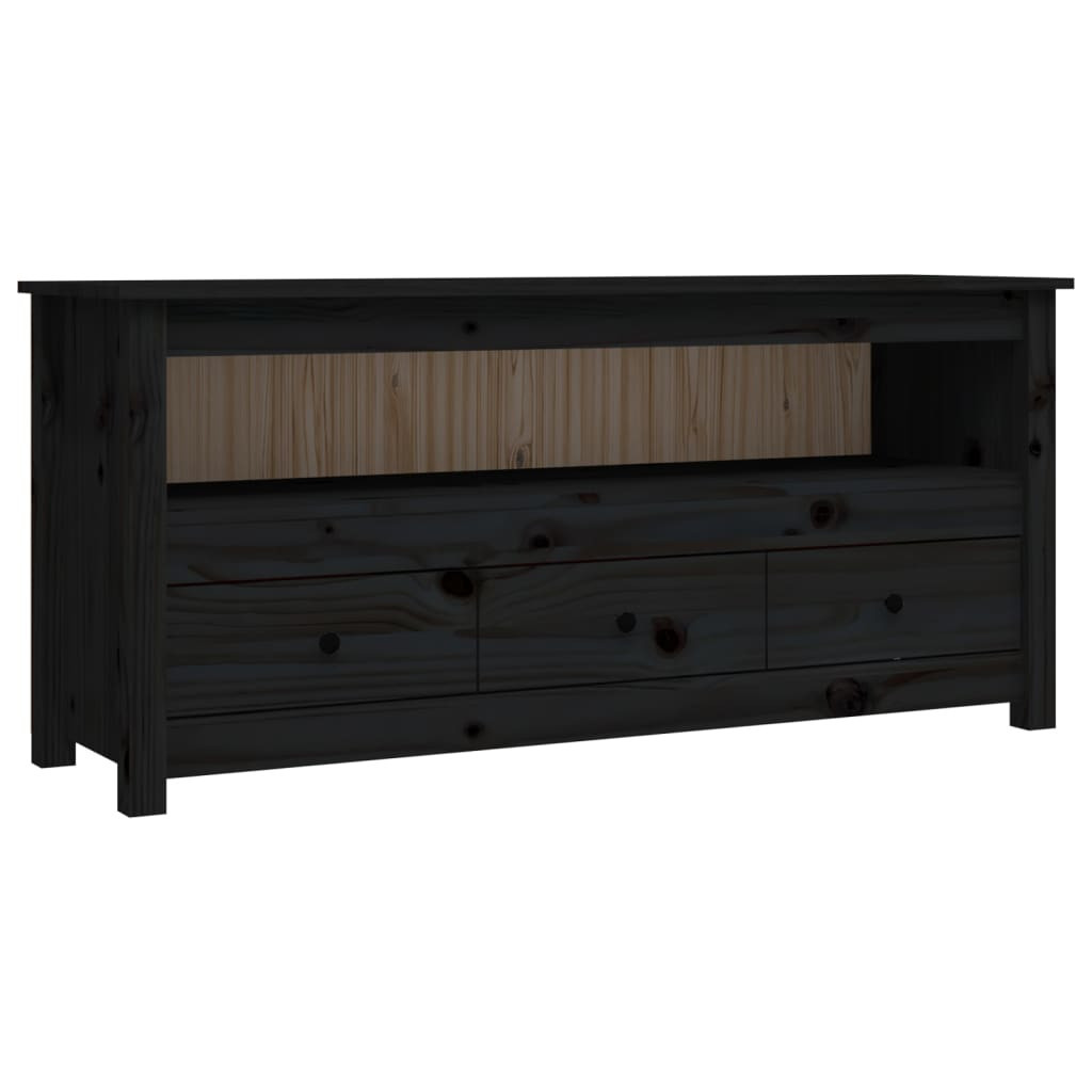 Szafka pod Telewizor Rtv Czarny Mat Szuflady Nowoczesny 114x35x52cm