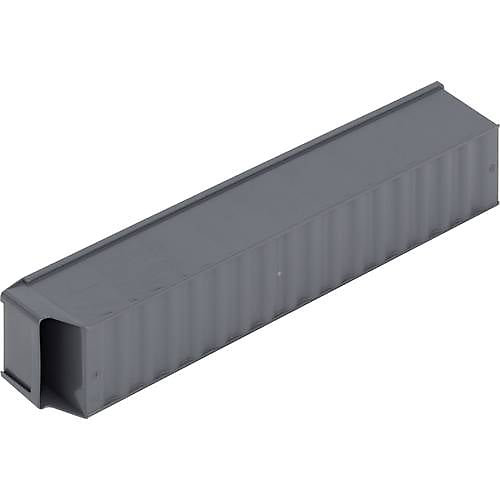 Alutec Bac à bec empilable 500 x 91 x 81 mm gris foncé, capacité 3,68 L