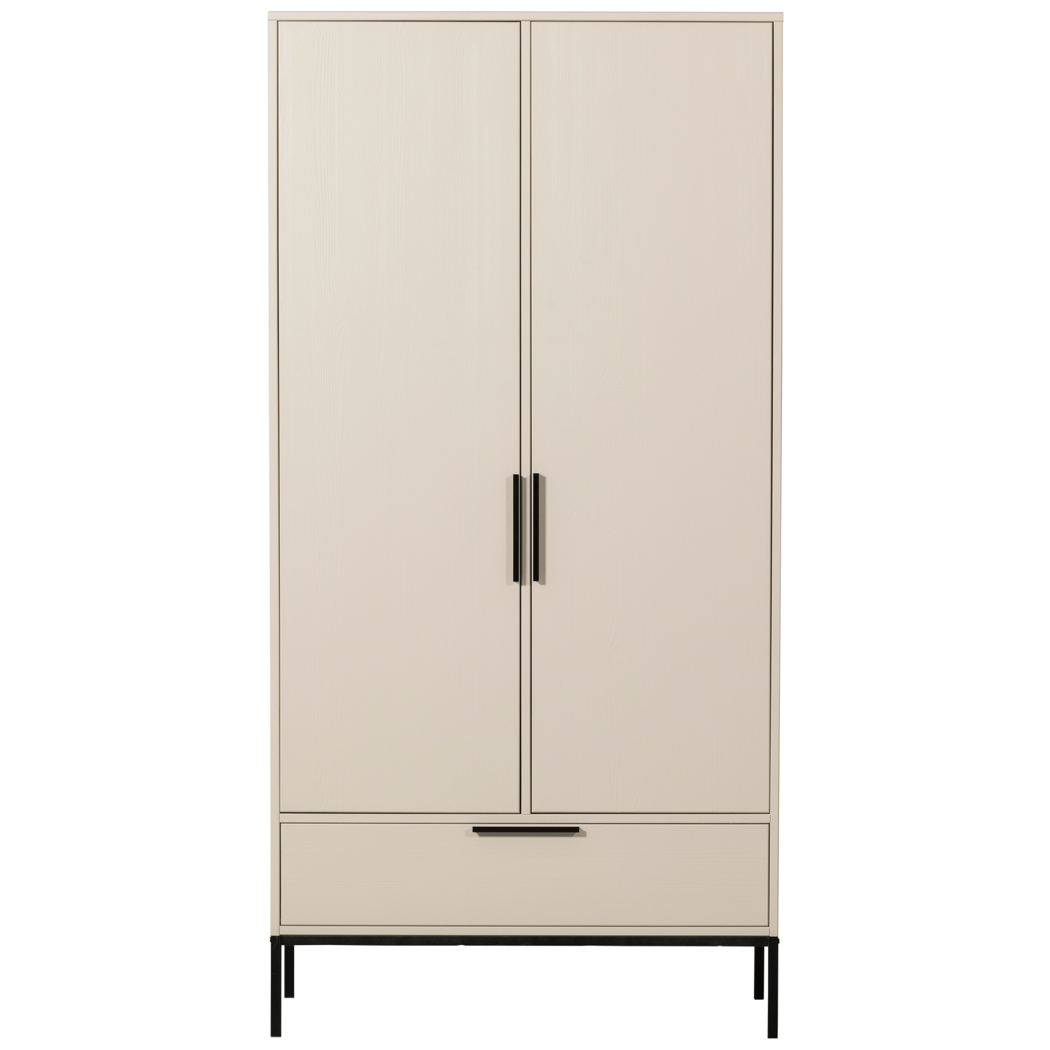 WOOOD Adam 2-deurs kast - Grenen - Dust - 200x100x53 cm